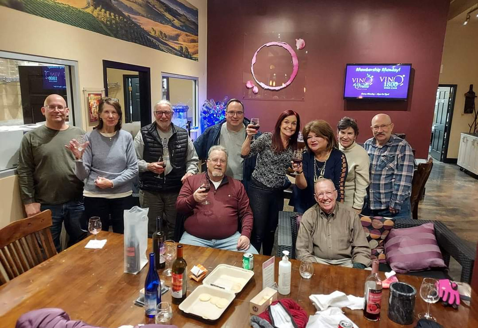 Widow Care members gathered together at a community event